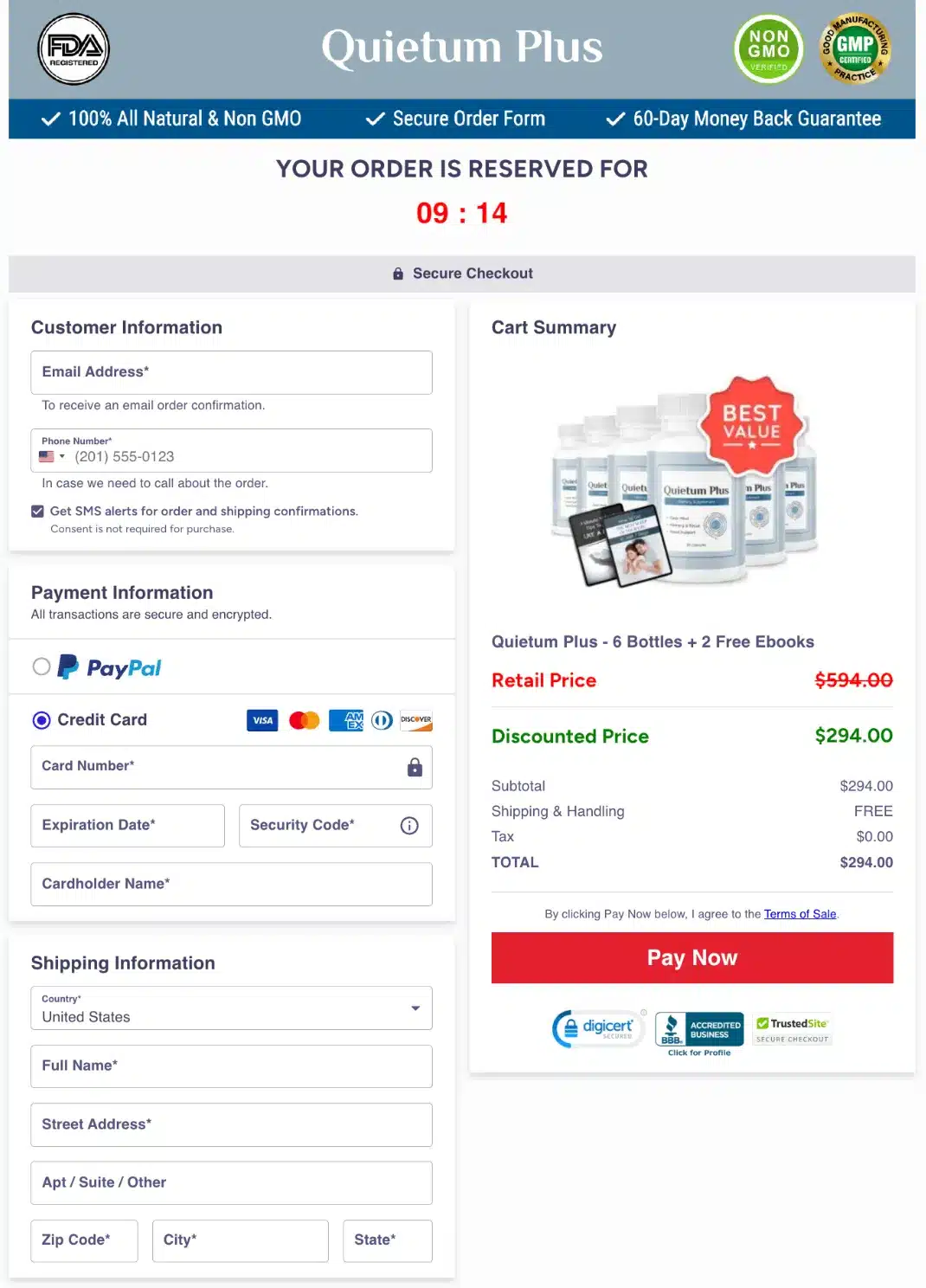 Quietum Plus order-page